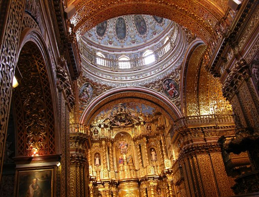 La Compana de Jesus Gold Altar.JPG